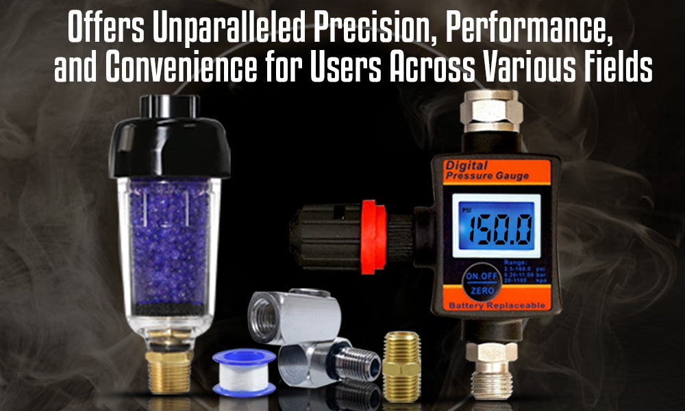 Enhancing Precision and Performance with the DAR06E-1 Air Regulator, ZN312E-3 3/8 Desiccant Filter and Swivel Air Fittings Bundle