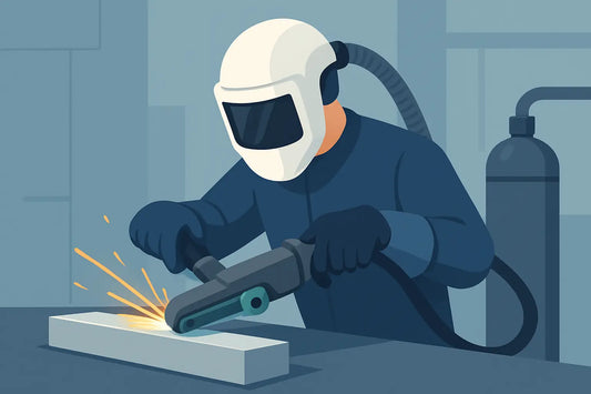 Faster Weld Cleanup With a Pneumatic Belt Sander