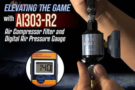 Air Compressor Filter and Digital Air Pressure Gauge
