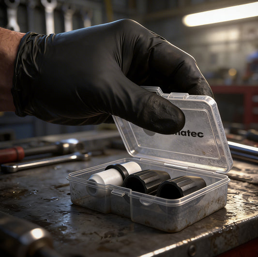 LE LEMATEC AS118-2C Professional Sandblaster Gun Accessory Kit with Ceramic Tip - Heavy-Duty Replacement Parts Set