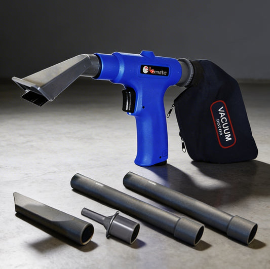 Professional 2-in-1 Air Compressor Vacuum & Blower Kit - 150 PSI Heavy-Duty Pneumatic Cleaning Tool with 6 Attachments