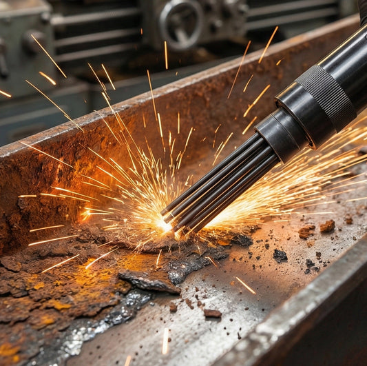 LE-B9707-1 Professional Air Scaler Needles - 19 Pieces Hardened Steel Set (LE-B9707-1) with high-impact design for professional-grade detailing.