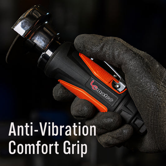 Le Lematec LE-G748 3 inch composite air cut-off tool with anti-vibration comfort grip