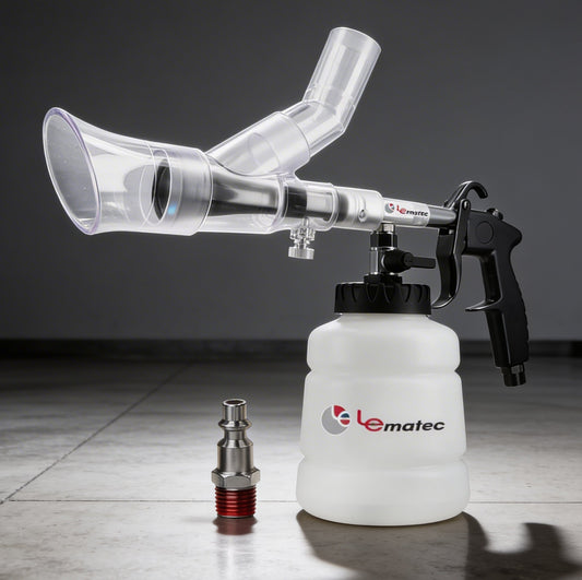 LE-WT-0100SB professional auto detailing gun, 3000 RPM high-pressure cleaner with extractor, included in the Auto Detailing Combo