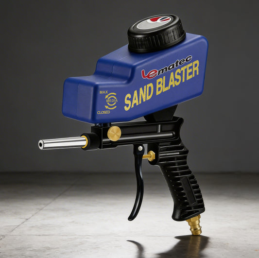 Professional Soda Blaster Kit - 150 PSI Multi-Media with Steel Nozzle (AS118) for efficient sandblasting and restoration.