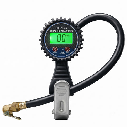 Lematec DTI-13G digital tire inflator — heavy-duty precision tool for accurate automotive tire pressure