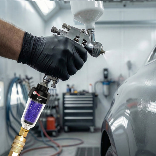 ZN312E-3 1/4" Compressor Air Dryer - High-Efficiency Desiccant Filter System to remove moisture and oil for cleaner compressed air and tool protection.