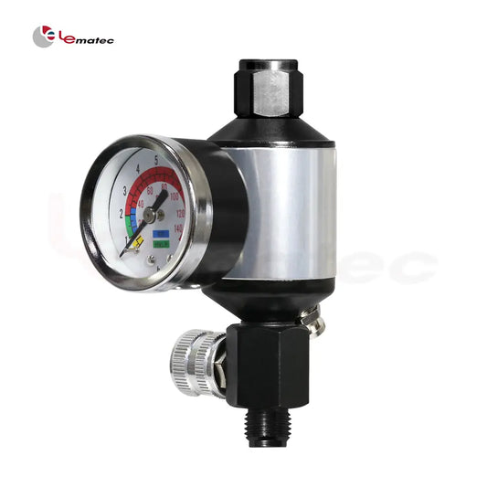 Professional 2-in-1 Air Compressor Regulator & Filter - 140 PSI Aluminum Water/Oil Separator with Gauge (AI303-R1)