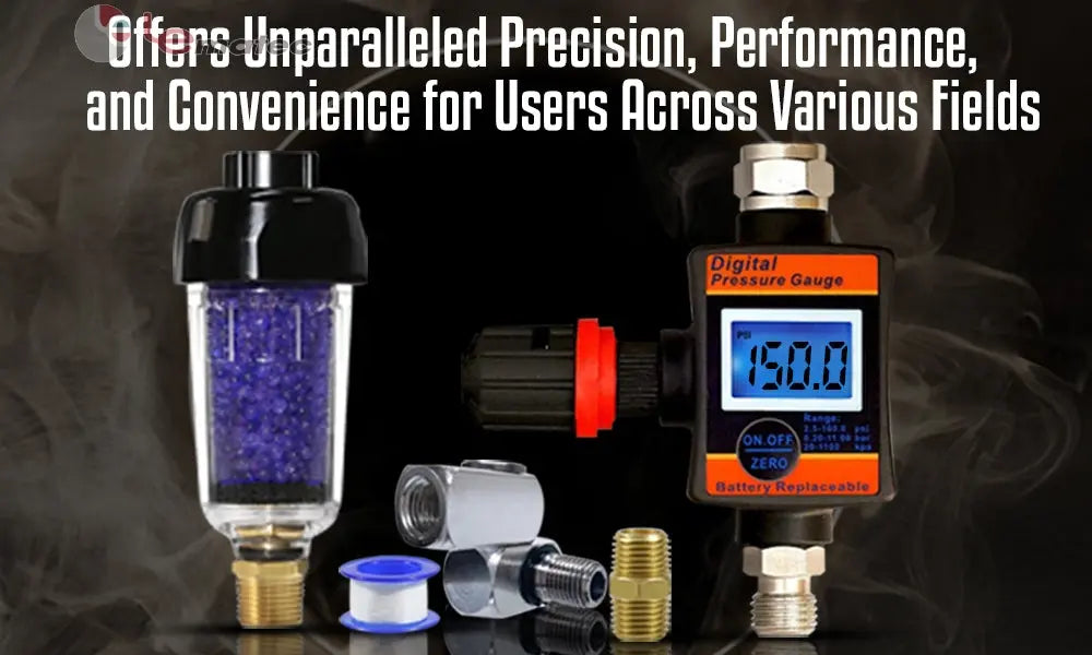 Enhancing Precision and Performance with the DAR06E-1 Air Regulator, ZN312E-3 3/8 Desiccant Filter and Swivel Air Fittings Bundle Pro Air Tools