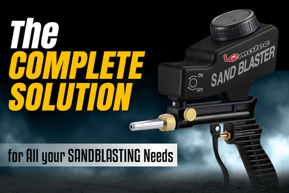 AS118 Black Sandblaster Gun Kit - The Complete Solution for All Your Sandblasting Needs