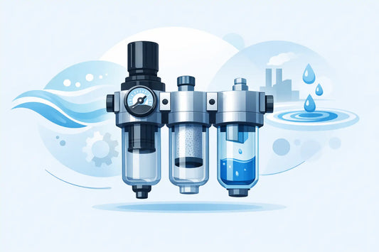 Air Regulator Filter Water Separator Combo