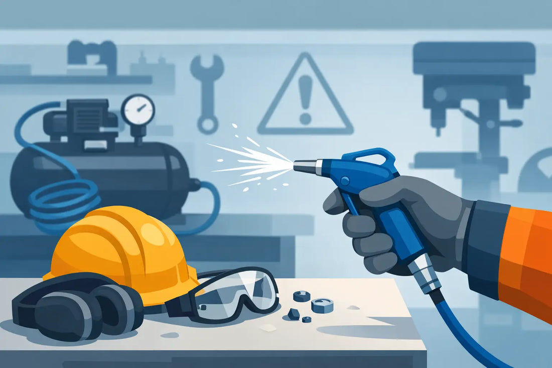 Compressed Air Blow Gun Safety for Real Shops