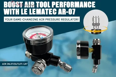 Boost Air Tool Power with the LE LEMATEC AR-07 Air Pressure Regulator Pro Air Tools