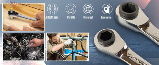 Streamline Your Toolbox with the LE LEMATEC 8-in-1 SAE Ratcheting Wrench Set Pro Air Tools