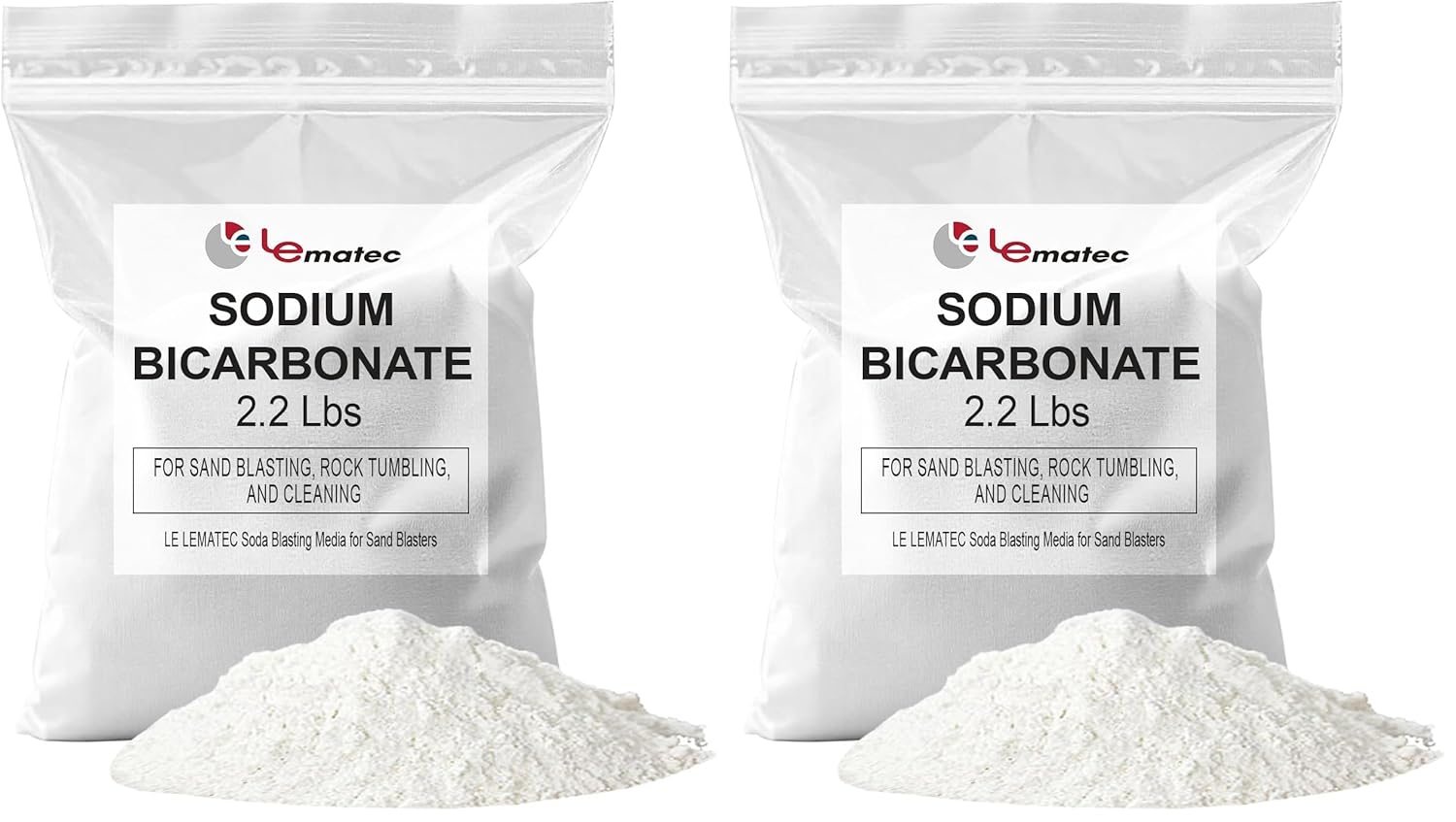 LE LEMATEC Complete Soda Blasting Media Product Line and Specifications