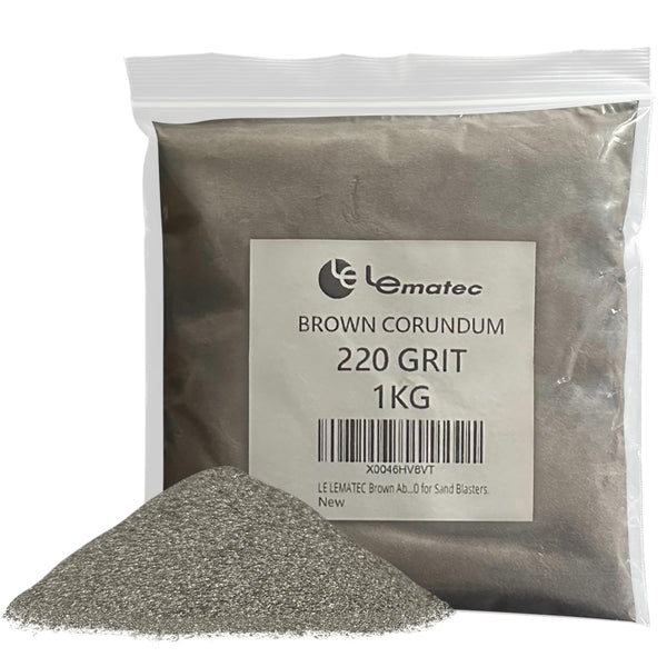 Professional Brown Corundum Blasting Media - 220 Grit Surface Prep (LEI17-2)