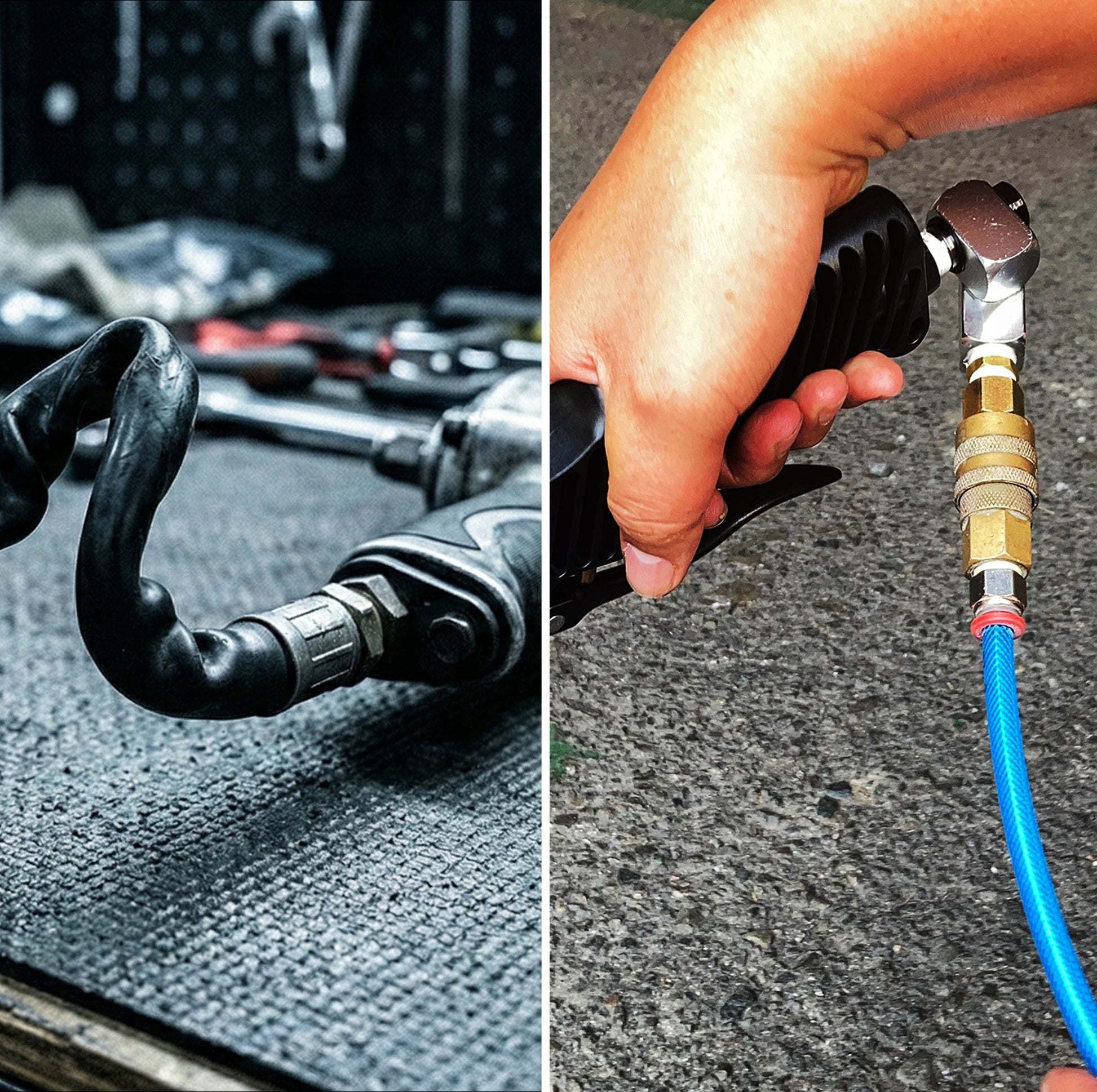 Professional 120 PSI Swivel Air Inlet Kit AI-112-1 - Features an easy-install Male Adapter and Teflon Seal for quick, airtight tool swaps.