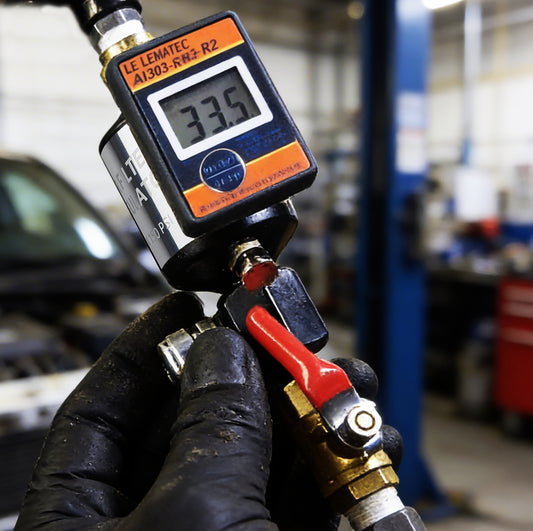 Professional 2-in-1 Air Filter System - 160 PSI Digital Regulator with Water Separator (AI303-R2) components image.