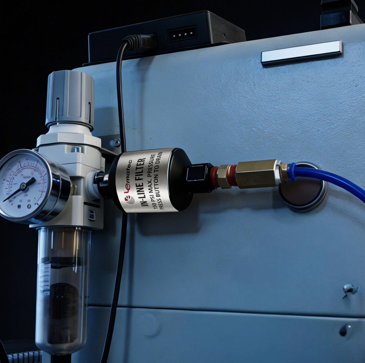 AI303 inline air filter oil and water separator
