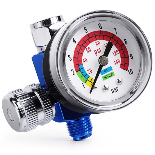 AR-01 analog air compressor regulator 150 PSI - front view showing full product design