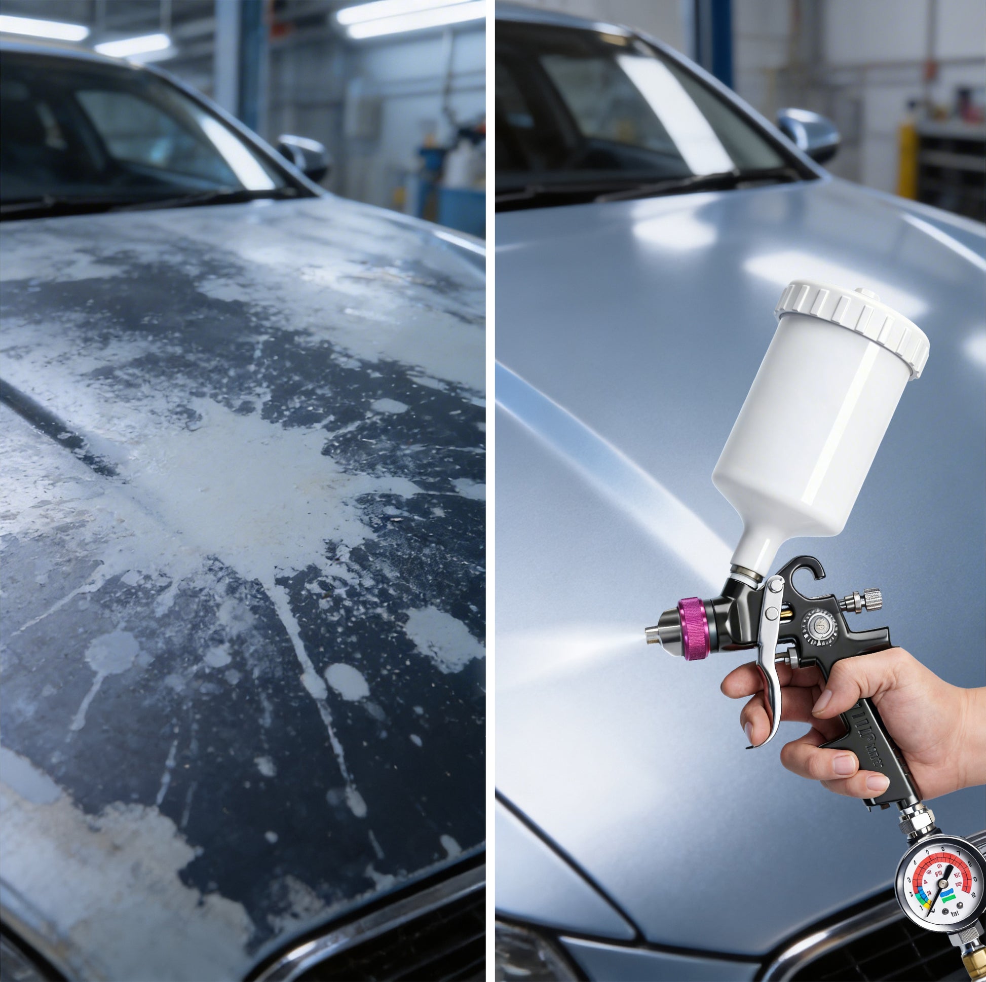 AR-02 air pressure regulator gauge 140 PSI - product installed in workshop application