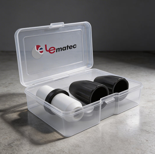 LE LEMATEC AS118-2C Professional Sandblaster Gun Accessory Kit with Ceramic Tip - Heavy-Duty Replacement Parts Set.