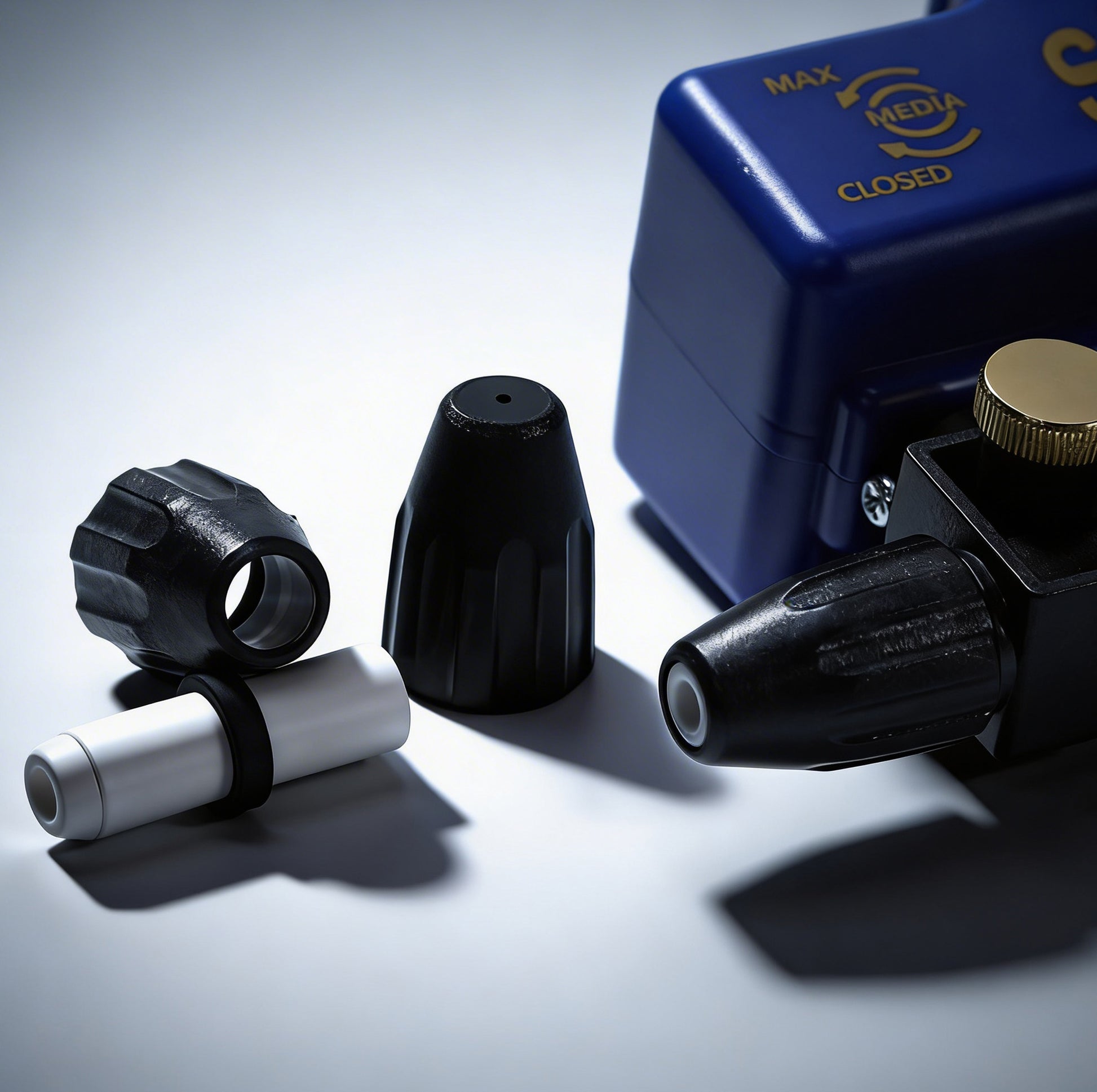 LE LEMATEC AS118-2C Professional Sandblaster Gun Accessory Kit with Ceramic Tip - Heavy-Duty Replacement Parts Set