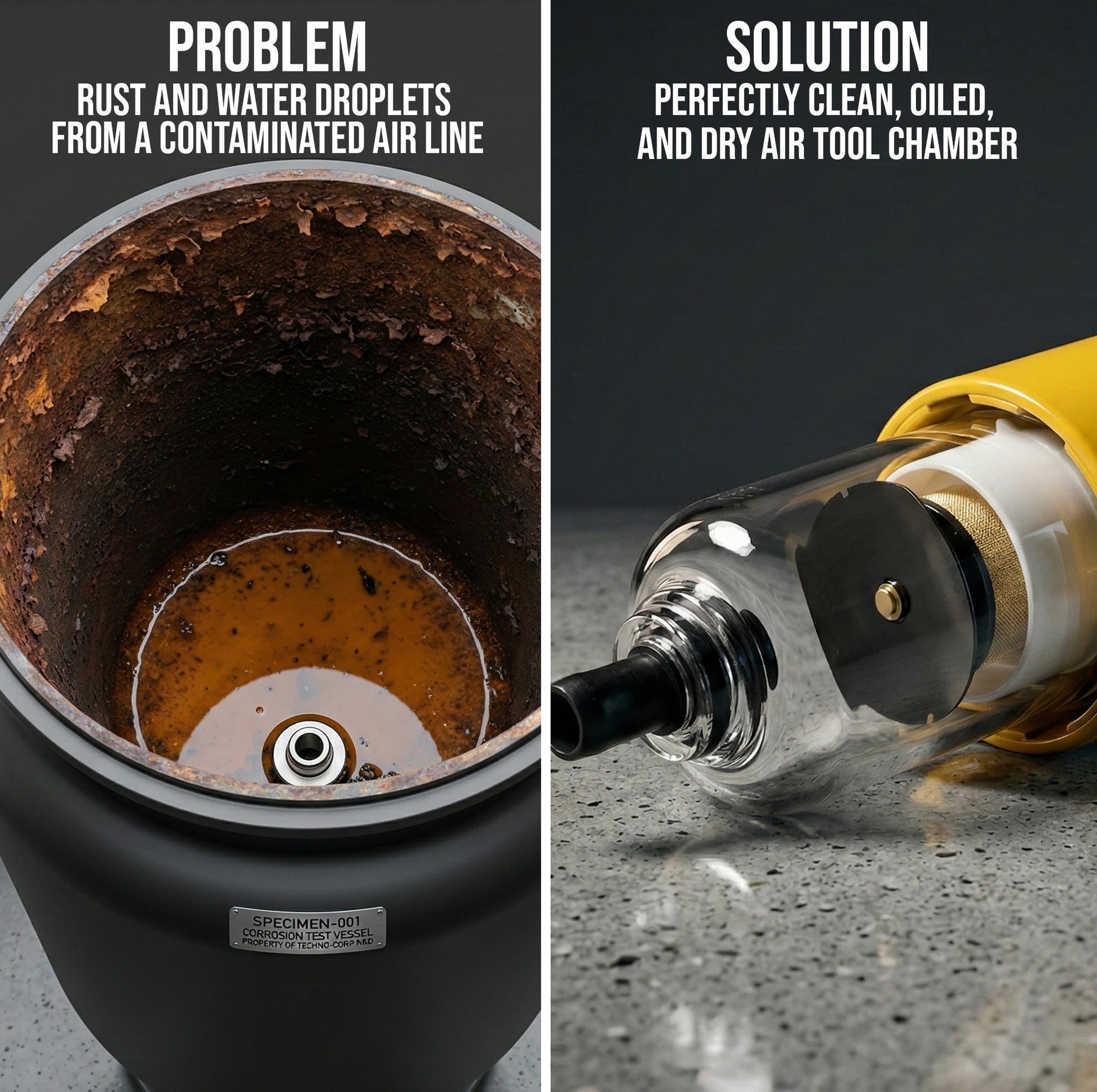 Professional AS209 Air Line Filter and Regulator - 1/2" NPT Heavy-Duty moisture trap and oil separator for clean, dry air in workshop environments.