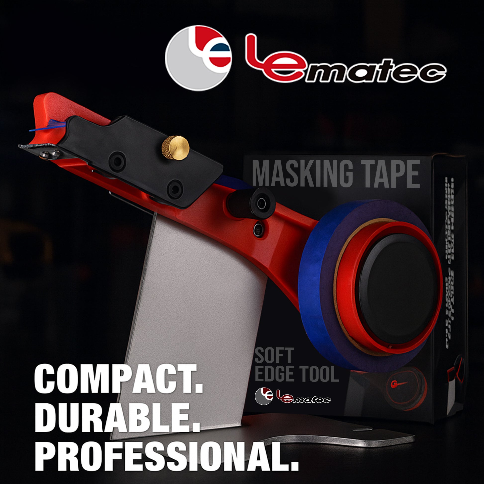 LE-1195 automotive masking tool in use during car paint prep workflow