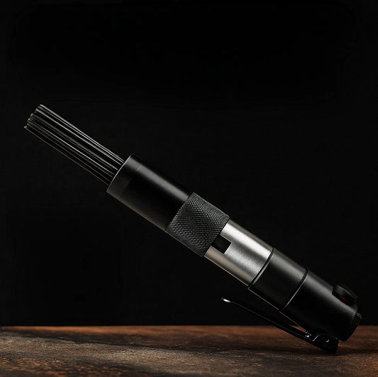 LE-AN67 pneumatic needle scaler rust remover product beauty shot on workbench