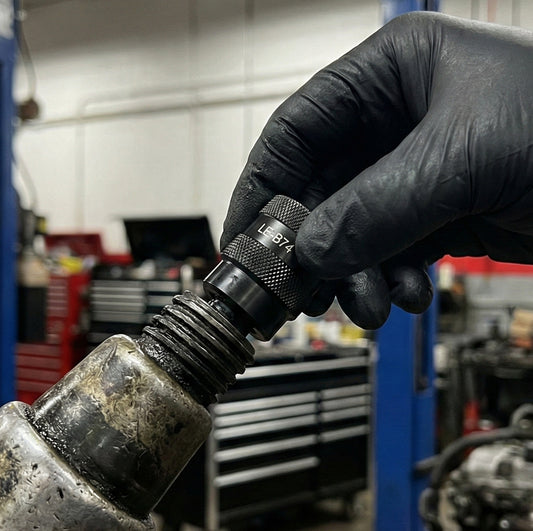 LE-B74 Universal Air Hammer Retainer - Heavy-duty quick-change mechanism compatible with most standard pneumatic air hammers.