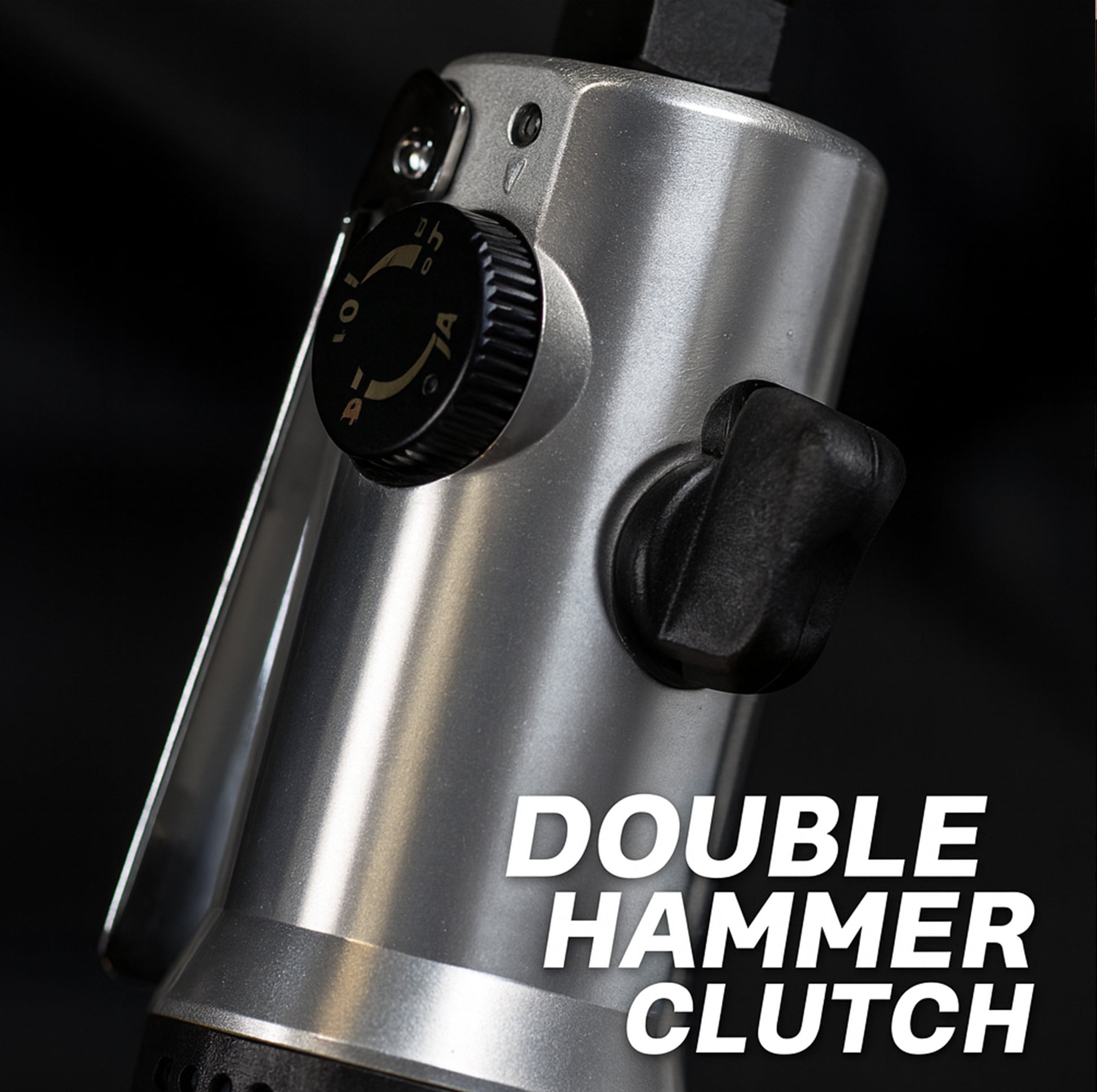 LE-G501 air screwdriver adjustable clutch and hex bit holder close-up detail