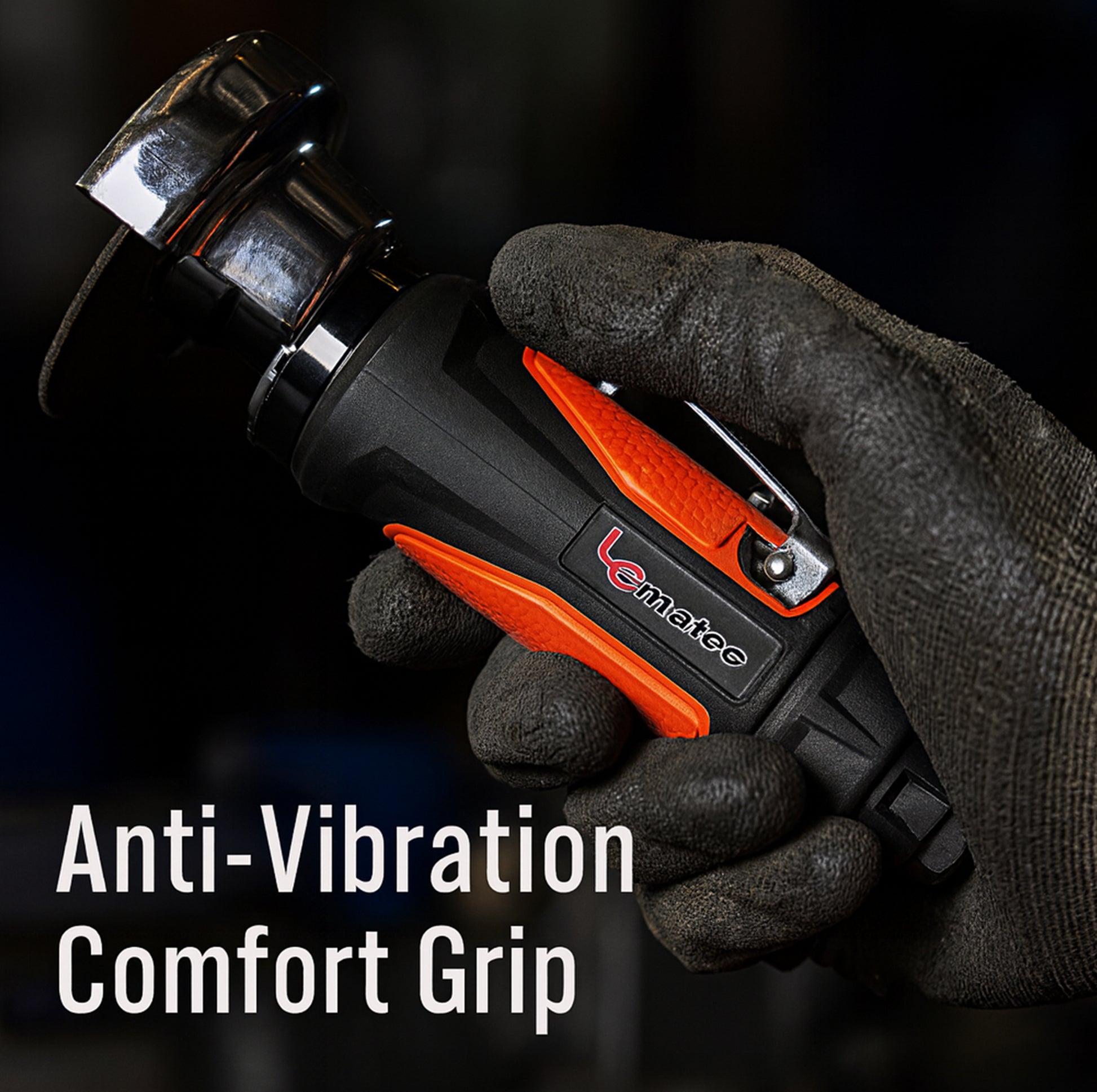 Le Lematec LE-G748 3 inch composite air cut-off tool with anti-vibration comfort grip