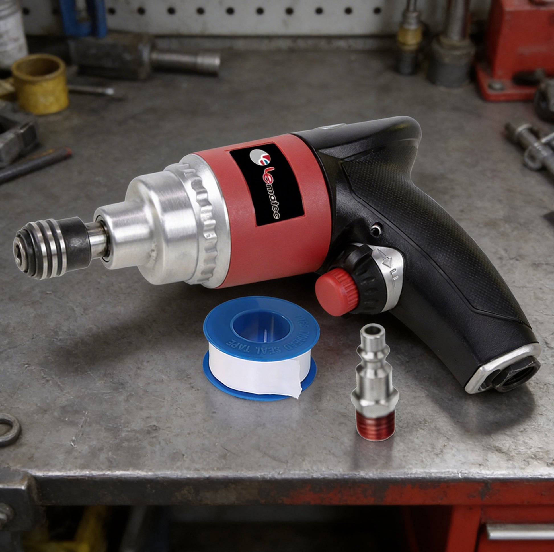 High-speed 13,000 RPM air impact driver (Model LE-ID413) featuring a twin hammer design for maximum torque and efficient industrial bolt tightening