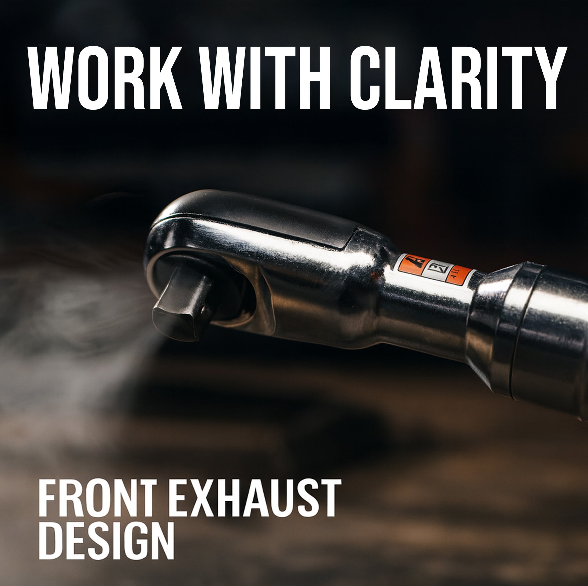LE-RW57 air ratchet tight space bolt removal before and after comparison showing efficiency