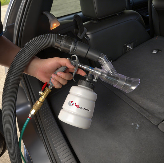 Professional LE-WT-0100SB Auto Detailing Kit - High Pressure Foam Gun & Extractor Set for comprehensive automotive, carpet, and upholstery cleaning.