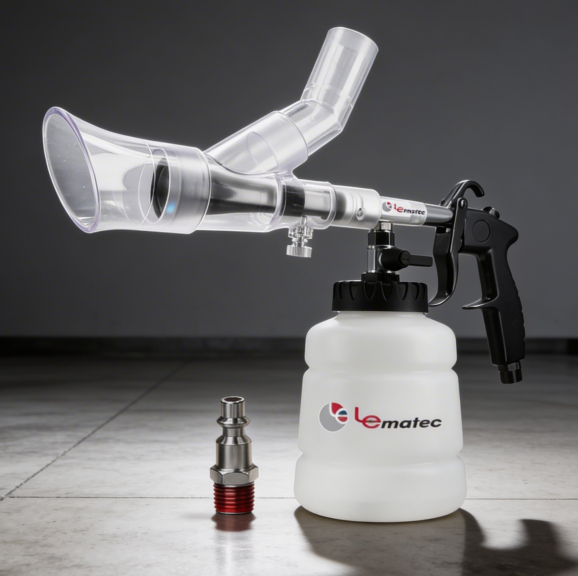 Professional Auto Detailing Kit - 3000 RPM with High Pressure Gun & Extractor, includes foam gun and nozzles.