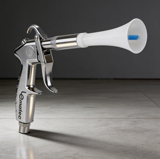 Professional Tornado Air Gun LE-Wt-0100NI - High Pressure Cleaning Tool for Air Compressor with specialized nozzle for deep interior detailing.