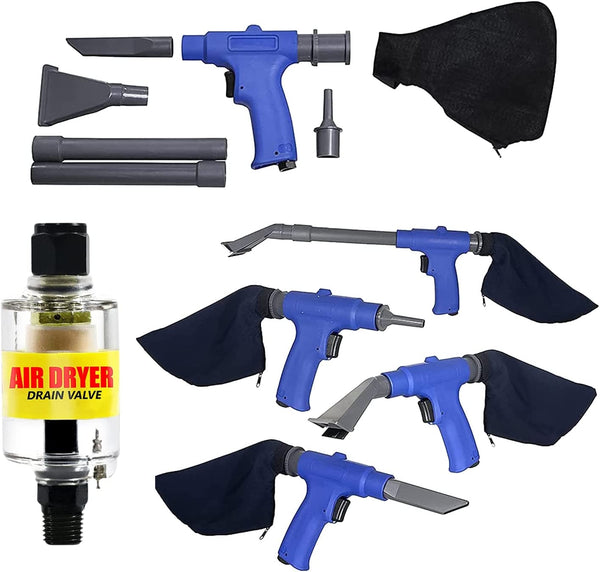 Air Vacuum Blow Gun Kit and Oil Water Separator