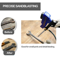 Le Lematec Sandblaster Long Nozzle Attachment, Sandblasting Nozzle Tip for Portable Sandblaster, Sandblasting Accessory for Spot Blasting